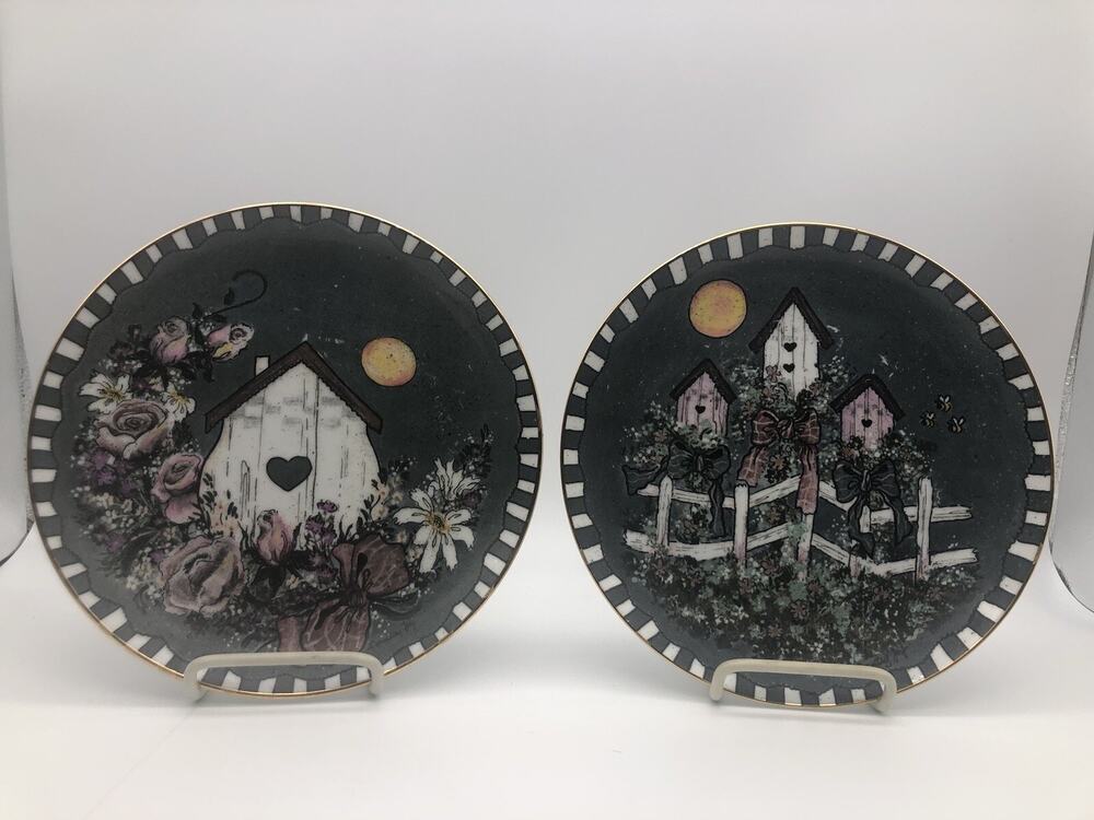 Country joy collectible Limited Edition by Joy Lomenick Birdhouse Deco Plate